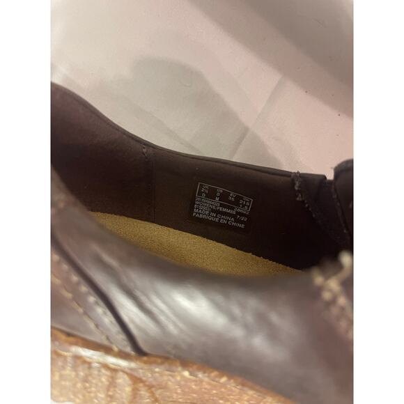 Clark-Collections-Ashland Lane Slip On Flats-Brown leather-women's size 5 - Picture 5 of 5